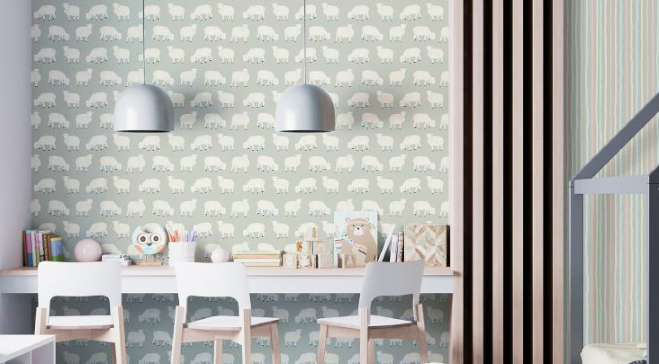Animal Pattern Wallpaper perfect for kids room